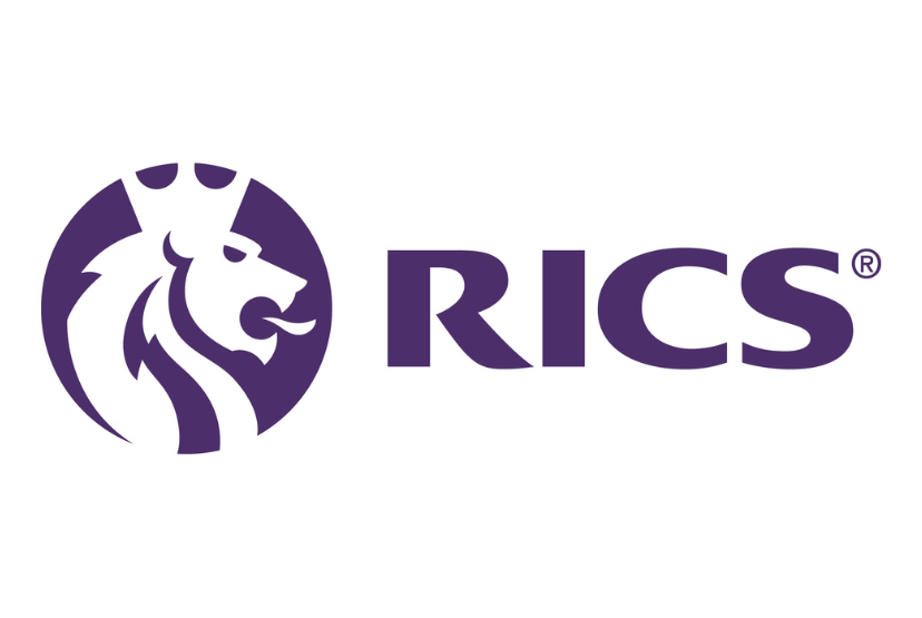 A lion head integrated into the RICS logo, embodying the values of leadership and integrity in real estate services.